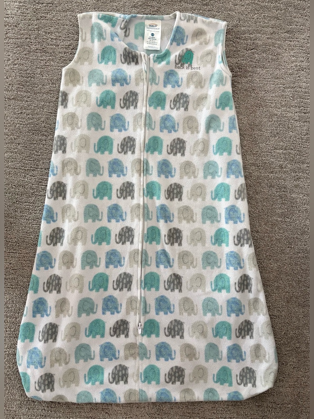Halo SleepSack Fleece Wearable Blanket - size  XL 18-24 months